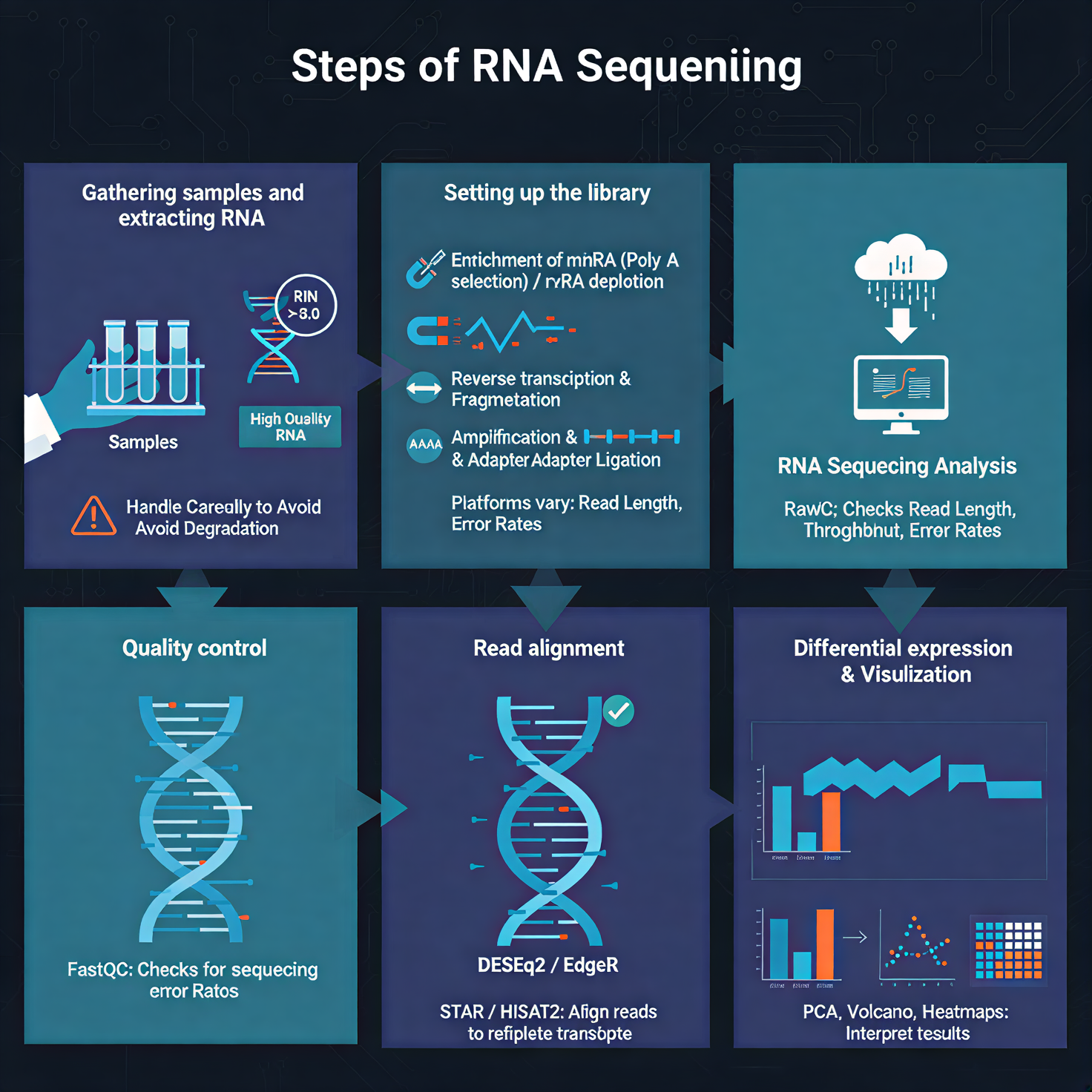 steps of RNA sequencing